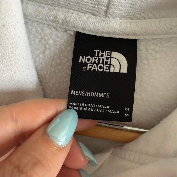 THE NORTH FACE | White and red Spell out Logo White Hooded Sweatshirt Medium - Picture 4 of 5